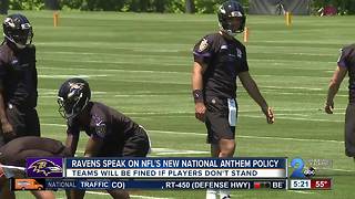 Ravens coach issues statement about NFL anthem policy