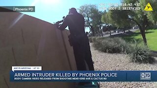 Body camera video shows moments leading up to death of man police say broke into a woman's PHX home