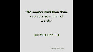 Quote: Enniius, Worth