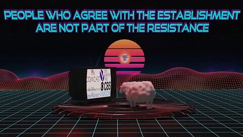 [MEME] People who agree with the establishment -synthwave animation-