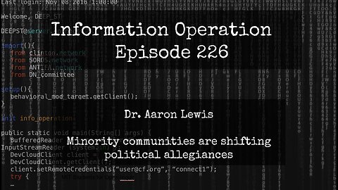 IO Episode 226 - Dr. Aaron Lewis - Attack On Free Speech 3/26/24