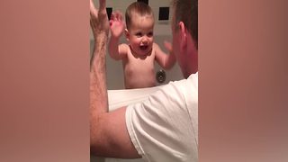 Tot Girl Argues With Her Dad In Baby Language