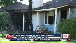 Dog rescued during house fire in Southwest Bakersfield