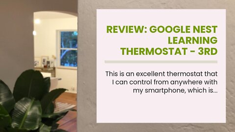 Review: Google Nest Learning Thermostat - 3rd Generation - Smart Thermostat - Pro Version - Wor...