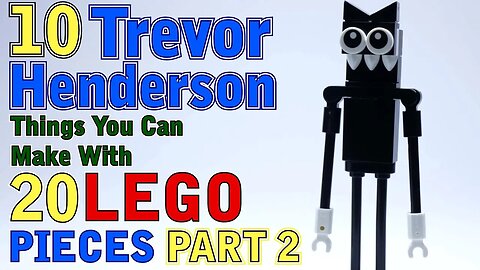 10 Trevor Henderson Creatures You Can Make With 20 Lego Pieces Part 2