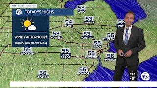 Metro Detroit Forecast: Windy weekend; frost tonight