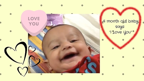 4 months old baby says Love You | Talking baby| Infant talks | Cute baby Talking