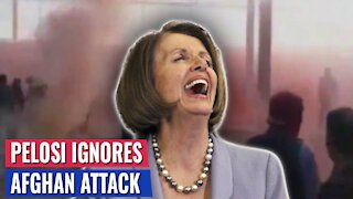 DISGRACE: PELOSI SPENT HER DAY GIVING A GIGGLING SPEECH - DID NOT MENTION AFGHANISTAN ATTACK