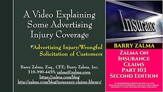 A Video Explaining Some Advertising Injury Coverage