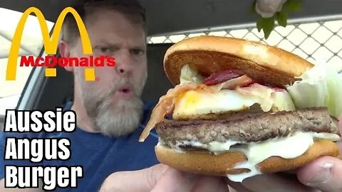 McDonalds Aussie Angus Burger Review Mukbang