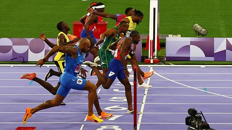 Noah Lyles SHOCKS the world with Olympic victory in men's 100M race!