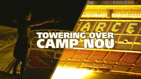 Free climbers invade Camp Nou: Home to FC Barcelona