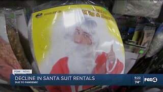 Santa suit rentals on decline this year