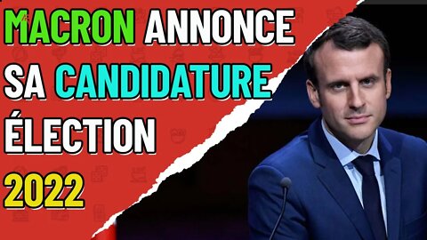 Macron annonce sa candidature aux élections présidentielle 2022 ce mercredi 15 décembre sur Tf1