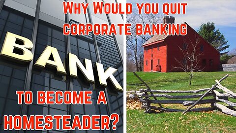 Ep. 24 Why Would You Quit Big Banking To Become a Homesteader?