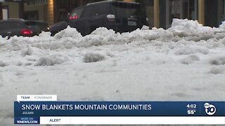 Snow blankets San Diego Mountain Communities