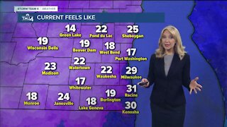 Chill is in the air with wind gusts up to 45 mph Sunday