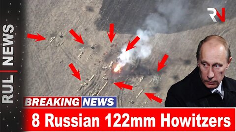 A Rearmament Russia`s 122mm Howitzers Struck After UAV Found Them - What did they find ! UKRAİNE RUS