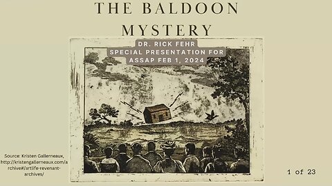 Dr Rick Fehr | The Baldoon Mystery | ASSAP webinar