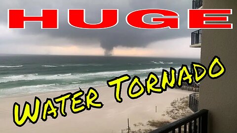 💥Caught a HUGE Water Spout off The Beach Here in Gulf of Mexico Florida 💥 Love Travel Adventure 💥