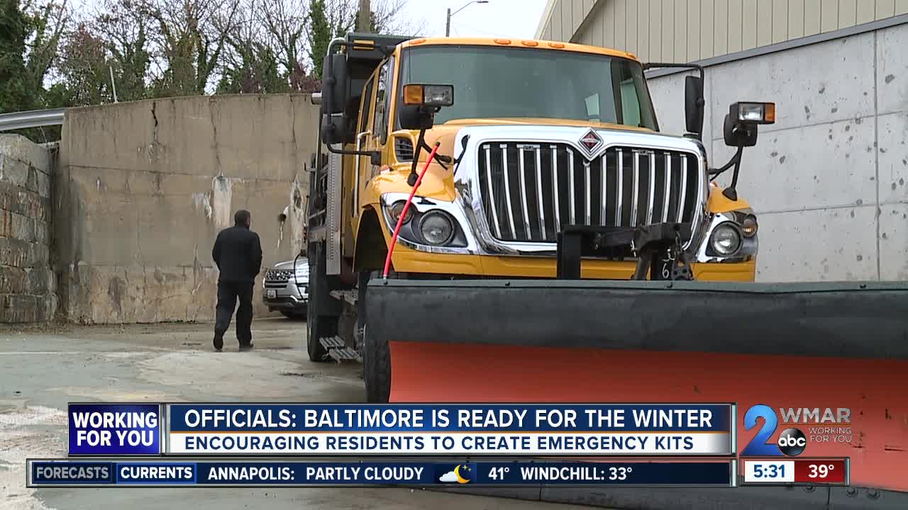 Officials: Baltimore is fully prepared for the winter