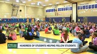 Hundreds of Middle School helping other middle schoolers