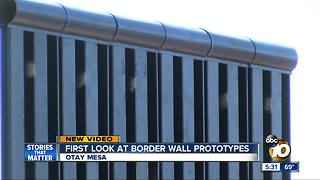 First glimpse of border wall prototypes