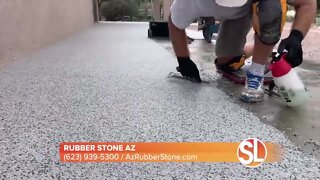 Rubber Stone AZ offers a simple solution for covering ugly concrete