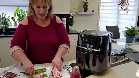 Taotronics Air Fryer- Asparagus Bacon Wraps