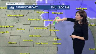 Rain and snow mix blowing through Thursday