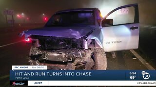 Point Loma hit-and-run leads to pursuit, crash in Clairemont