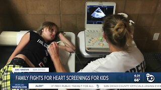 Family fights for heart screenings for kids