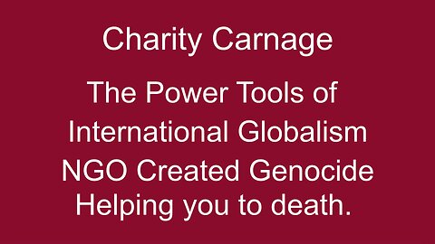 Charity Carnage: The Power Tools of the Luciferians