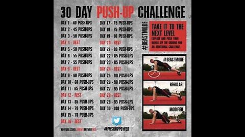 30 Day PushUp Challenge Body Transformation!!!
