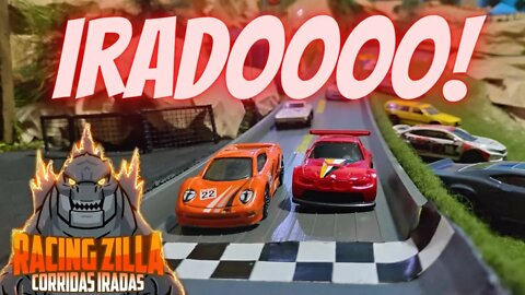 Corridas de Carrinhos Hot Wheels Iradas Morro Abaixo Canal Top Racing Zilla