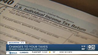 IRS makes changes impacting your paychecks