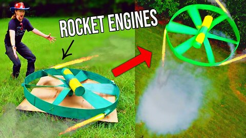 Scaling Up HELICOPTER Spinning FIREWORKS!?? (giant 100 FOOT version)