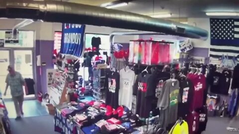 Anti-Trump Man Drives Car into Pro-Trump Store