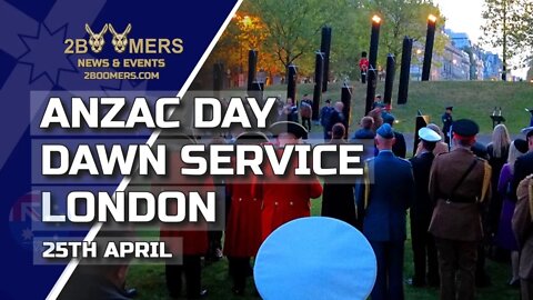 ANZAC DAY DAWN SERVICE HYDE PARK LONDON - APRIL 25TH 2022