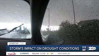 Storm's impact on drought conditions