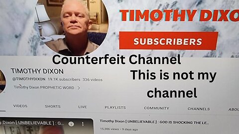 Counterfeit Channel BEWARE