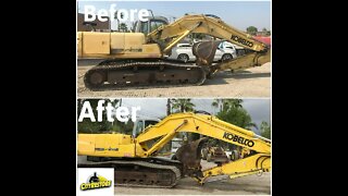 CityRestore Before and after of construction equipment
