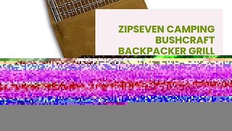 ZipSeven Camping Bushcraft Backpacker Grill Welded Stainless Steel Campfire Cooking Grate High...