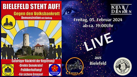 🔴💥LIVE | aus Bielefeld - Gegen den Volksbankrott💥