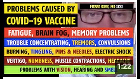 Covid-19 vaccines problems: fatigue, brain fog, memory problems, tremors, tingling, headache