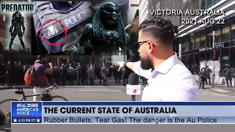 2021 AUG 22 Victorians No lockdown Rubber Bullets and Tear gas the only danger is from the AU Police