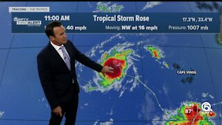 2 tropical storms churning in Atlantic Ocean