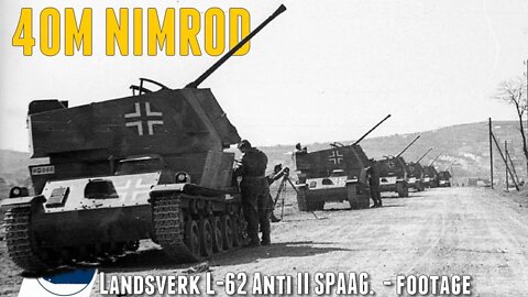 Rare WW2 40M Nimród - Landsverk L-62 Anti II - footage.