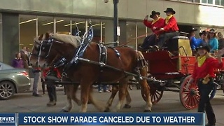 Cold weather, snow cancels Denver stock show parade