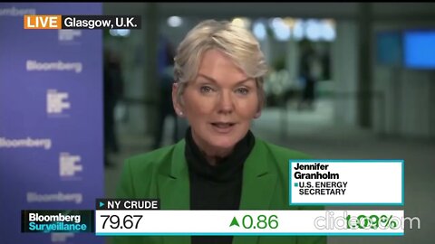 Catholic US Secretary of Energy Jennifer Granholm laughs at question about rising gas prices (Nov.5)